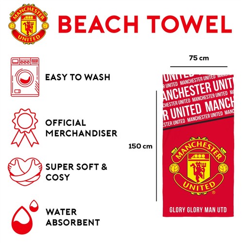 Juego de cama de fútbol con funda nórdica individual doble niños adultos Manchester United FC - Imagen 8 de 8