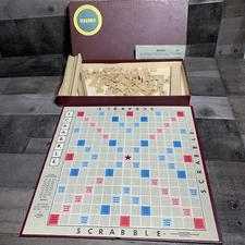 1948 1953 Scrabble Game Vtg SELCHOW RIGHTER WOODEN TILE RACKS