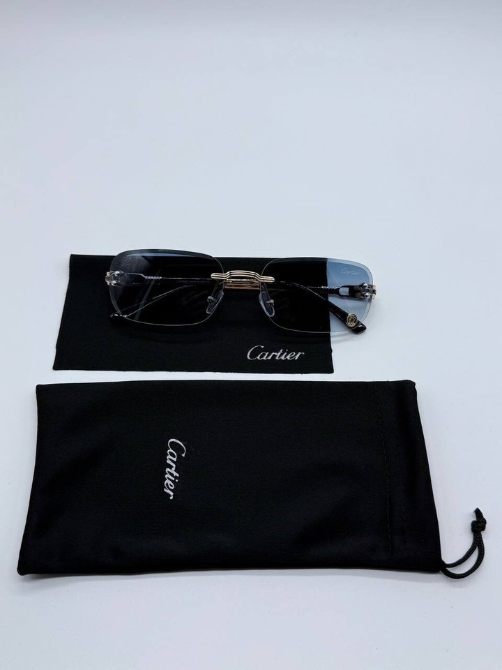 Cartier Sunglasses Blue Lenses And Gold Rims eBay