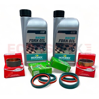 KTM EXC250TPi TBi SKF FORK SEAL SERVICE KIT MOTOREX RACING OIL BUSHES 2017-2024