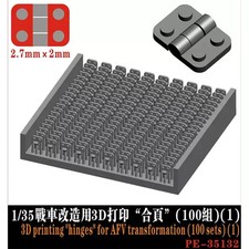 YAN 3D Printing 1/35 "Hinges" for AFV Transformation (100pcs) Modeling Detail-up