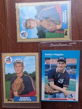 Bobby Thigpen 1987 Fleer #507 & 1987 Topps #61 Baseball - White Sox 3 Card Lot