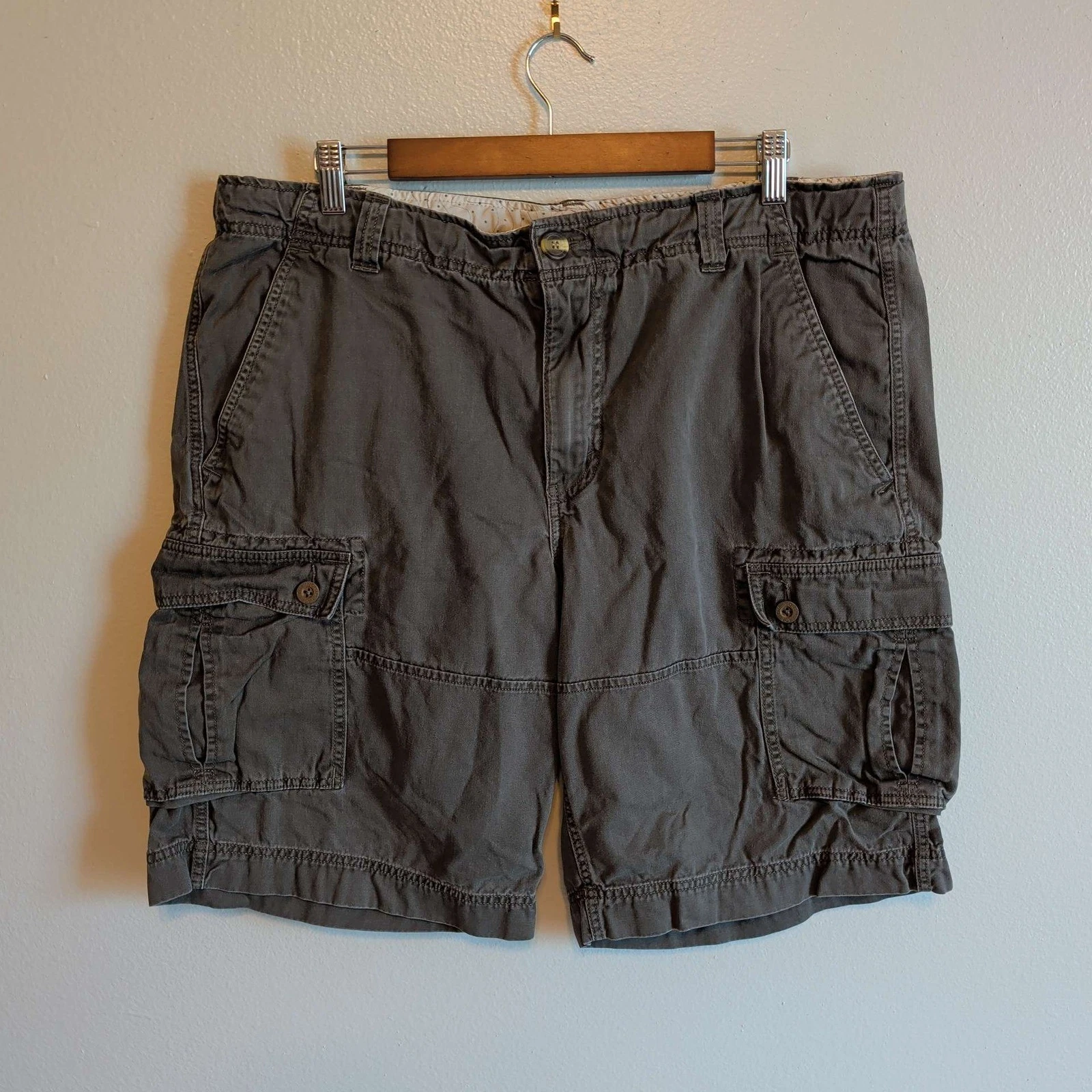 The North Face Cargo Shorts Mens 38 Gray Cotton Canvas Relaxed Hiking
Opens in a new window or tab