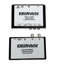 Ocean Matrix OMX-CV-HDMI CVBS/S-Video to HDMI Converter & OMX-SDI-HDMIPRO