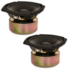 2 Goldwood Sound GW-205/4S Shielded 5.25" Woofers 130 Watts each 4ohm Speakers