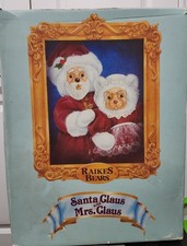 Robert Raikes Santa Mrs. Claus Bears Set Boxed COA Used