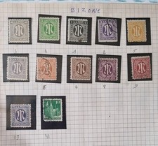 ALLEMAGNE BIZONE - ZONE ANGLO-AMÉRICAINE D'OCCUPATION Lot Timbres dont 97a