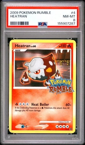 Pokemon Heatran Rumble 4 PSA 8