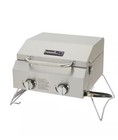 Nexgrill 2 Burner Portable Propane Gas Table Top Grill in Stainless Steel
