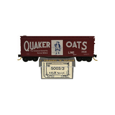 Aksarben 5003/3 Kadee Micro-Trains Special Run Quaker Oats Wood Boxcar 358 HBW