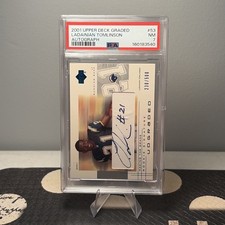 2001 Upper Deck Graded - LaDainian Tomlinson Rookie RC Auto /500 #53 PSA 7