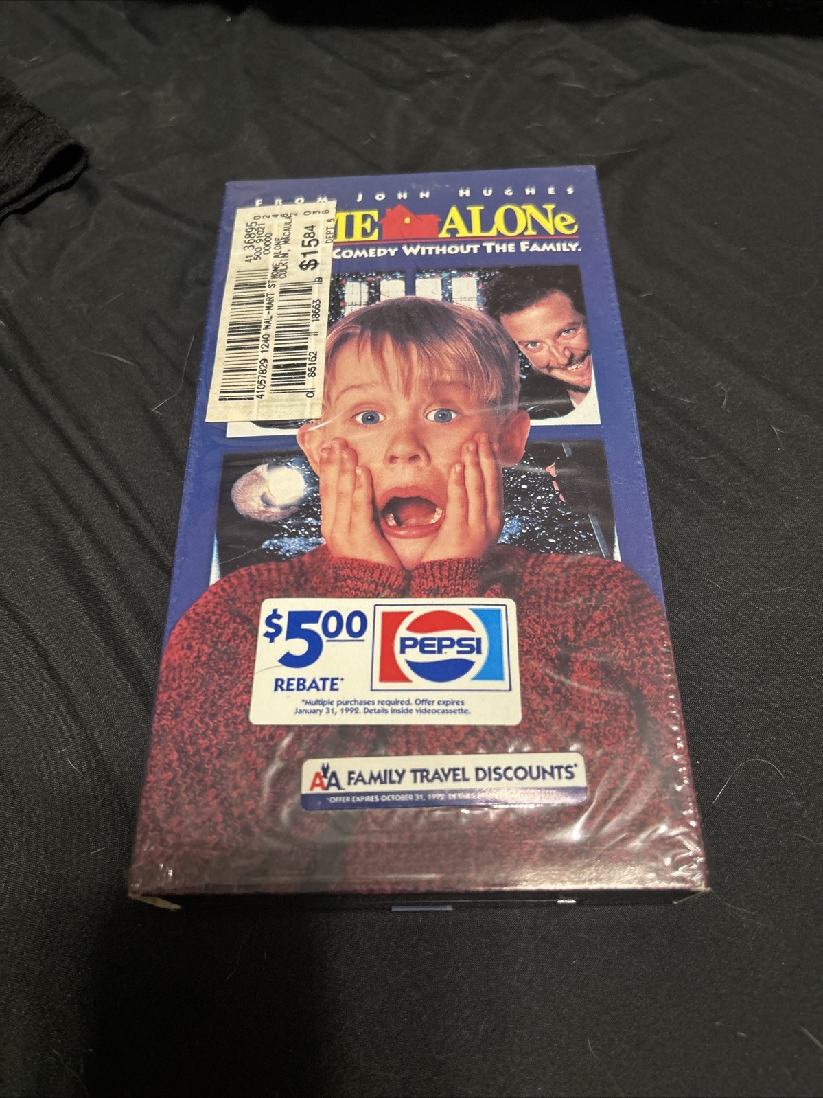 Home Alone Vhs Not Sealed  (1991)  Pepsi Promotion Fox Video Version