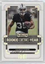 2022 Panini Contenders Rookie of the Year Silver 80/99 Zamir White #ROY-ZWH 6q5