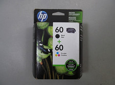 HP 60 Combo Pack Black Tri-Color Ink Cartridges Exp. SEP 2022 Sealed Genuine