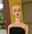 Vintage #4 Barbie Doll ponytail golden blonde Solo In The Spotlight gloves heels