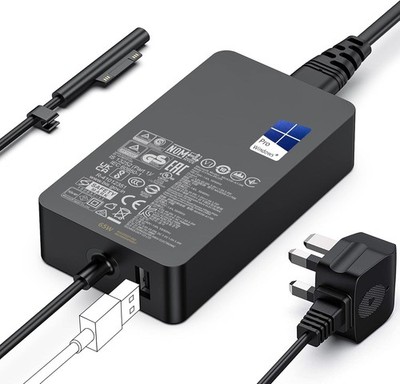 65W Ladegerät für Surface: Kompatibel mit Pro 3/4/5/6/7/7+/8/9, Laptop 1-7 & mehr