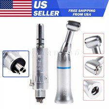 Dental Slow Low Speed Handpiece Push Contra Angle NSK Style Air Motor 4Holes