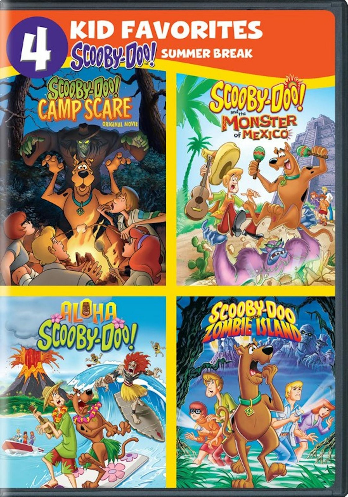 Scooby-Doo Summer Break - 4 Film Collection DVD NEW