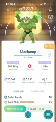 Pokemon Go Shiny Machamp (Max CP)