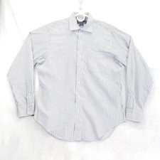 Polo Ralph Lauren Philip Dress Shirt Mens 15.5 34/35 Blue Check Long Sleeve