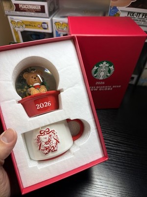 Starbucks Bearista SNOW GLOBE Mug , Ready To Ship  Limited
