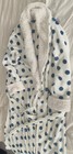 Joyspun Robe Size S White w Blue Polka dot  — photo 4
