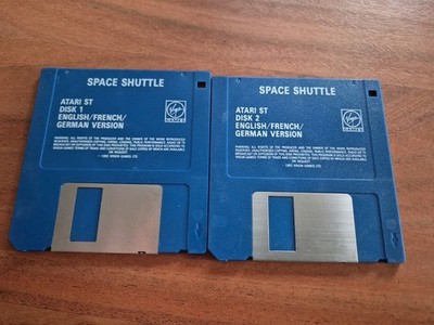 Space Shuttle Atari ST Spiel Diskette Disk
