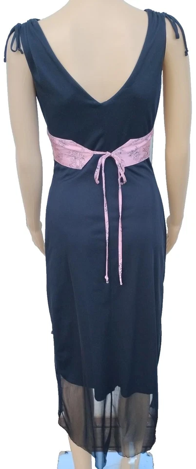 Y2K Ruby Rox Black Midi Dress Womens Size S Fairy Core Grunge Whimsigoth - Image 4 of 4