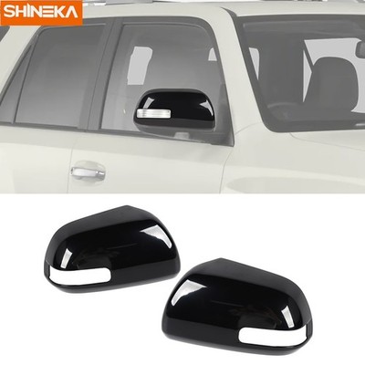 Car Rear View Mirror Panel Decor Cover Trim Shell Caps Kit For 4runner 2010-2013