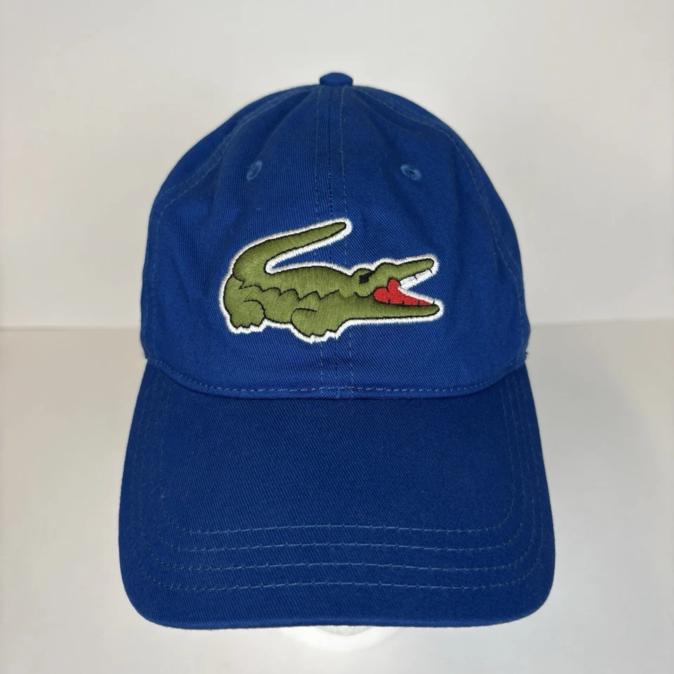 Gorra Lacoste Gorra Correa Azul Logo Grande Cocodrilo Informal Ajustable Talla Única Foto 2 de 4