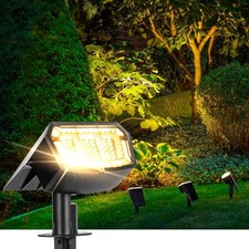 Solar spotlights Outdoor 63 LED 3 Lighting Modes, IP65 4 Pack, Warm White