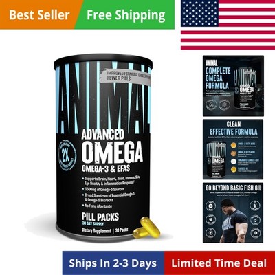 Animal Advanced Omega 3 Fatty Acids - 3500mg EPA DHA Fish Oil Omega 3 Supplem...