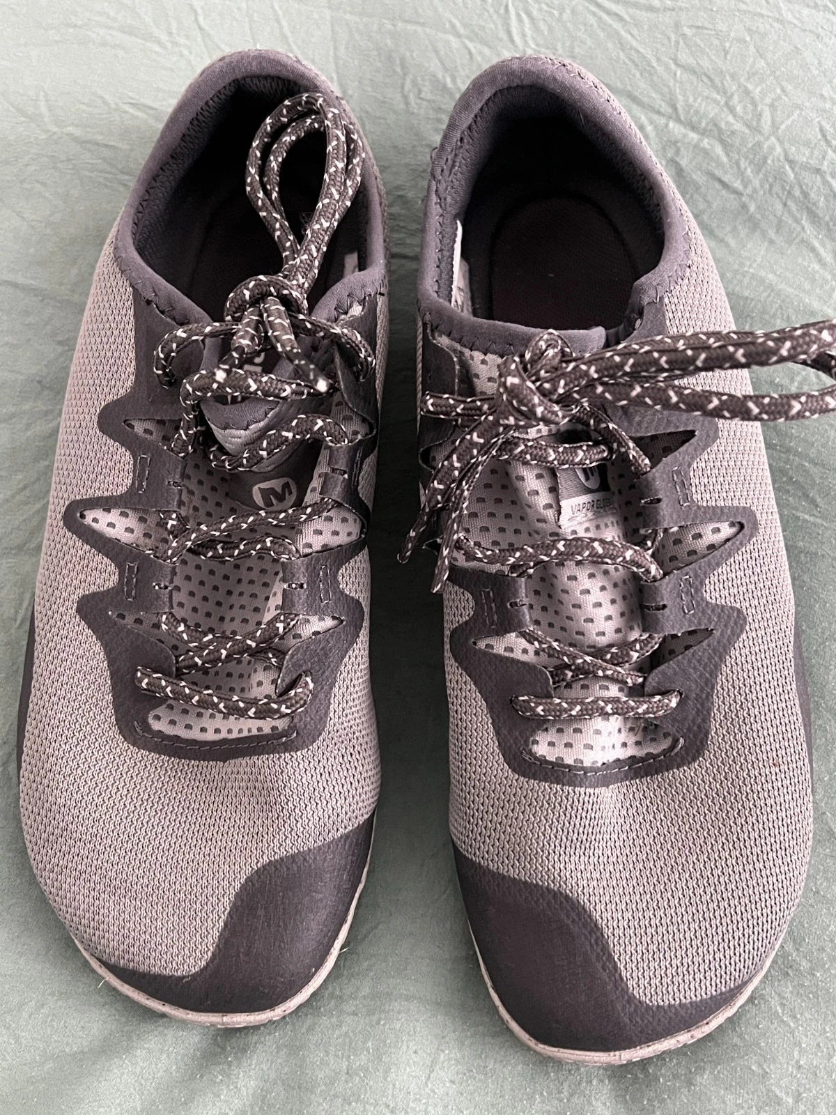 Merrell Vapor Glove 5 Womens Size 8 Gray Barefoot Trail Running Shoes Minimalist