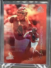 2004 Upper Deck SP Prospects Mint Yadier Molina RC #140 Rookie Card EX Red Foil. rookie card picture
