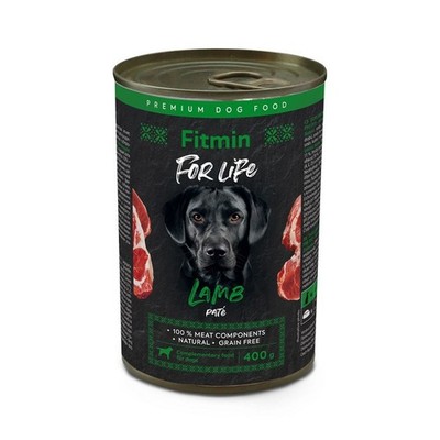 FITMIN For Life dog pate Pastete mit Lammfleisch für Hunde 400 g