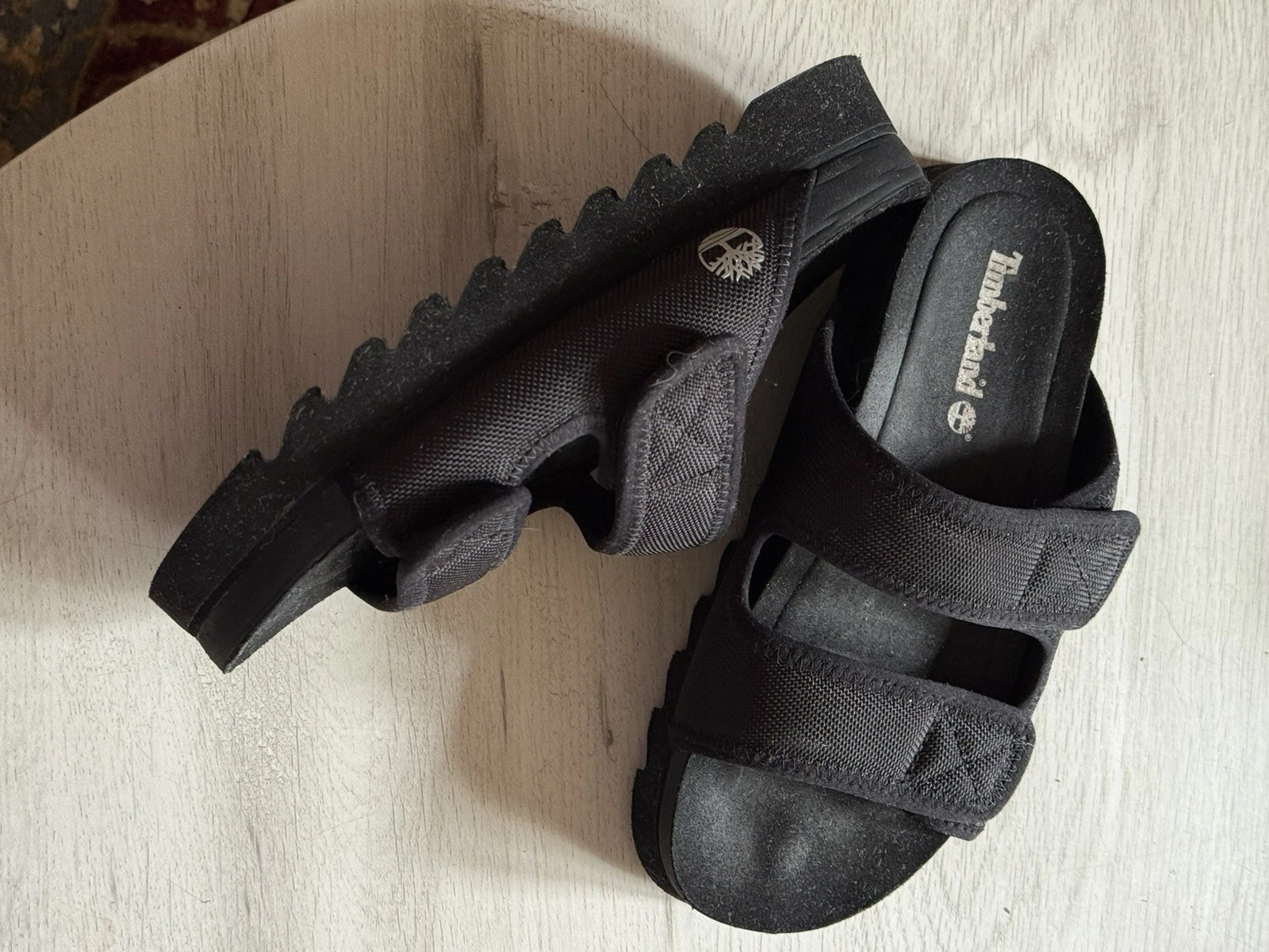 SANDALI DONNA PLATFORM TIMBERLAND Santa Monica alba doppio cinturino.