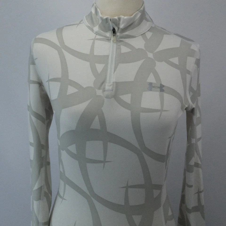 Under Armour Mujer Manga Larga Ajustado ColdGear Cuarto Cremallera (Pequeño) Foto 2 de 4