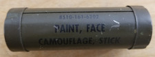 Vintage Military Issue Paint Face Camouflage Metal Tube Green, Sand