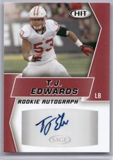 2019 Sage Hit Premier Draft High Series Football Cards 24