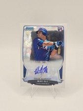 2013 Bowman Mike Olt Autograph Rookie Card #ACR-MO Texas Rangers. rookie card picture