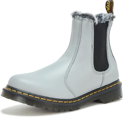 Dr. Martens Women's 2976 Faux Fur Lined Virginia Leather Chelsea Boot Fashion 