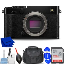FUJIFILM X-E5 Caméra sans miroir (Body, Black) 16949844 - 7PC Ensemble d'accessoires