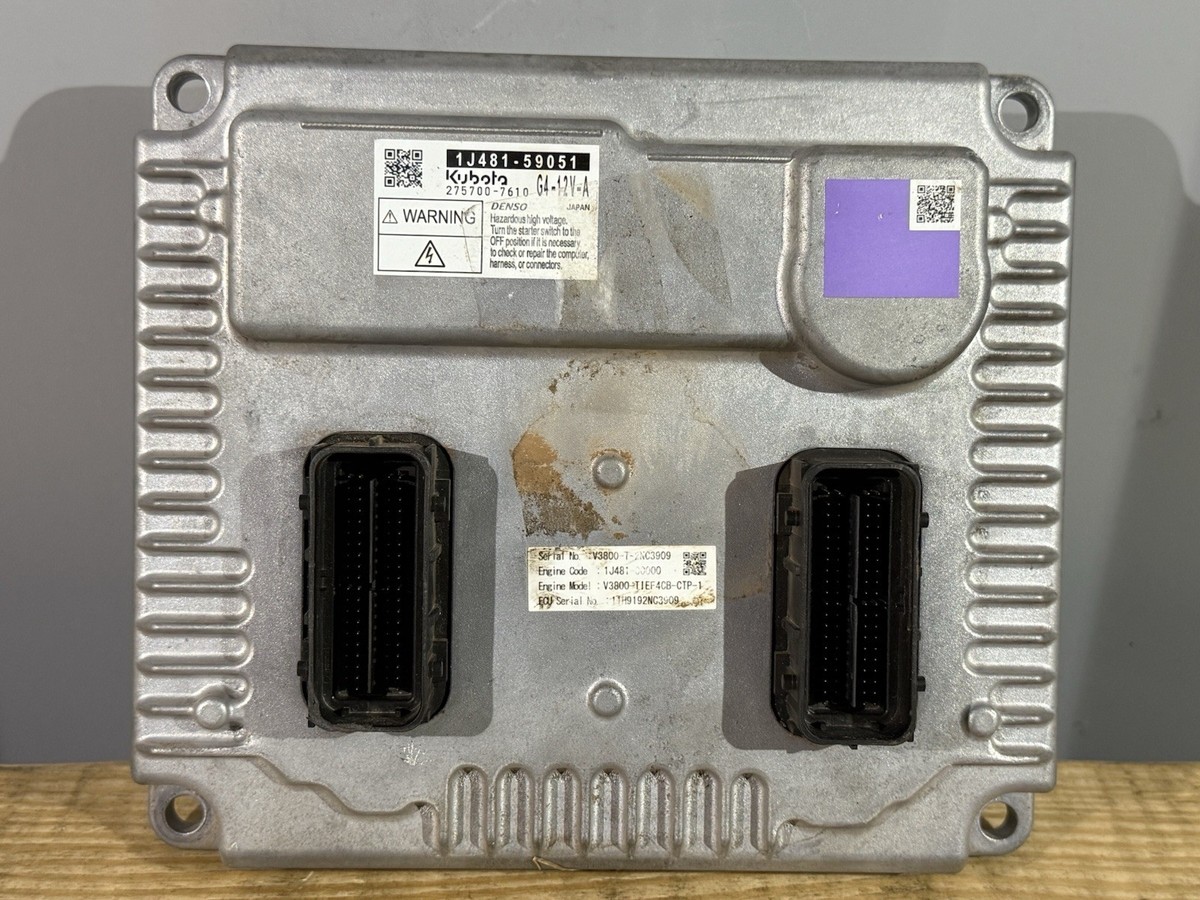 Used Kubota 1J481-59051 Denso 275700-7610 3.8 ECU ECM Engine Code