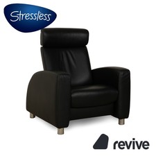 Stressless Arion Leder Sessel Schwarz manuelle Funktion Couch