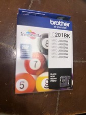 New Genuine Brother LC201 Black Ink Cartridges MFC-J480DW MFC-J485DW (WTF71)