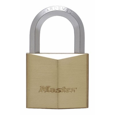 Master Lock 1155EURD Schlüsselschloss aus massivem Messing und Sechskantgriff, vergoldet, 8,