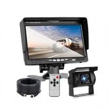7" Monitor Truck/Van 4PIN Heavy Duty CCD Rear View Reversing Camera 12-24v