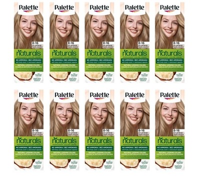 (10)  PALETTE PERMANENT NATURALS COLOR NOURISHING CREAM HAIR DYE-ASH BLONDE 8-16