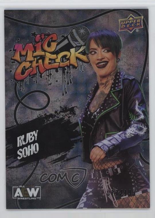 2023 AEW All Elite Wrestling Mic Check Silver Foil 11/199 Ruby Soho #MC-2 0n3v