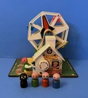 Vintage Fisher Price Little People 1966 Ferris Wheel WORKS original figures 969